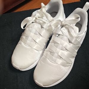 Puma White Ribbon Lace Sneakers